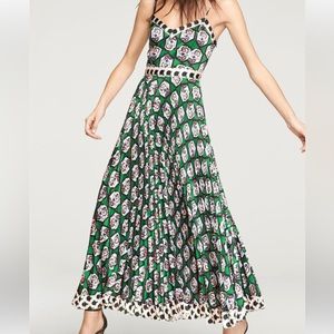 Milly Jill Hexagon Floral Print Maxi Dress